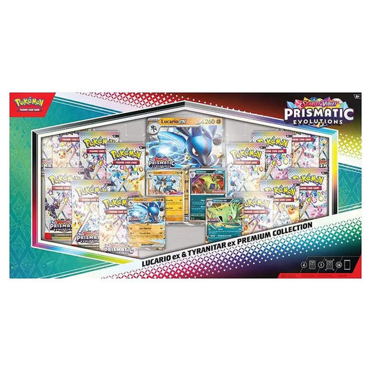 Pokemon - Prismatic Evolutions - Lucario EX and Tyranitar EX Premium Collection - Sam's Club Exclusive