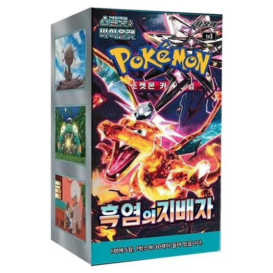 Pokemon - Scarlet & Violet - Ruler of the Black Flame - Korean Booster Box (30 Packs)