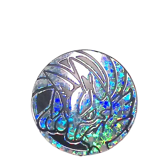 Pokemon - Mega Evolution - Mega Lucario Jumbo Coin - Silver Rainbow Sp