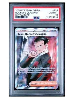 Pokémon - Destined Rivals - Team Rocket's Giovanni 225/182 - (PSA 10 Graded Slab)