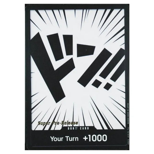 One Piece - ST-01 / 04 Starter Deck - Super Pre-Release - Don!! Card (Super Pre-Release Stamp)