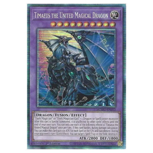 Yu-Gi-Oh! - Maze of Muertos - Timaeus the United Magical Dragon (Collector's Rare) - MZMU-EN012cr