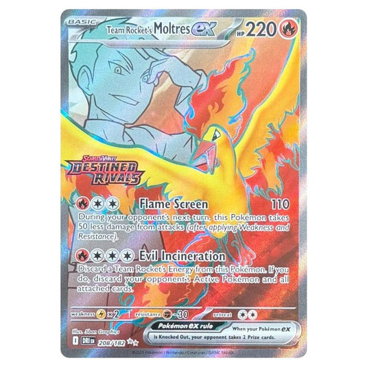 Pokemon - Scarlet & Violet - Destined Rivals - Team Rocket's Moltres e Pokemon - Scarlet & Violet - Destined Rivals - Team Rocket's Moltres e