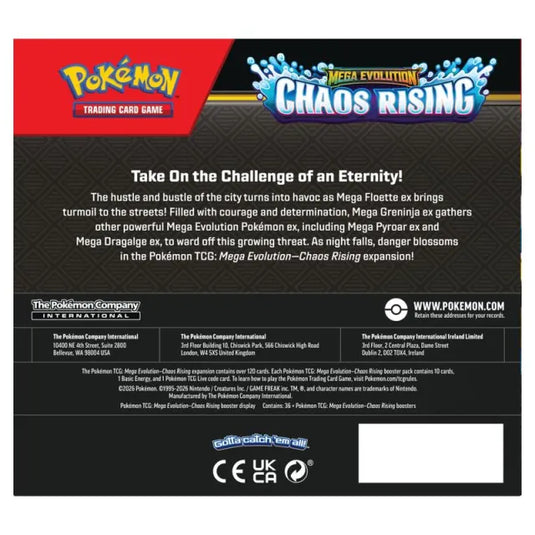 Pokemon - Mega Evolution - Chaos Rising - Booster Box (36 Boosters)