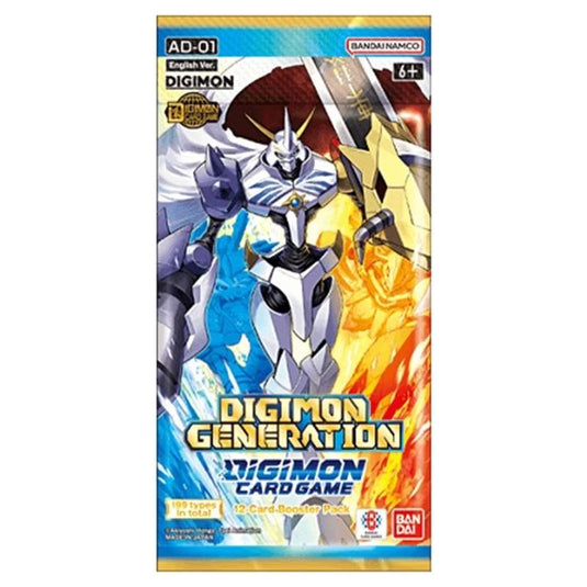 Digimon Card Game - AD-01  - Digimon Generation - Booster Pack