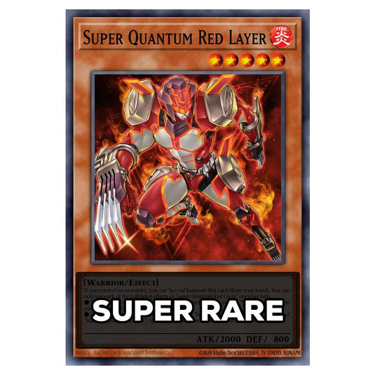Super Quantum Red Layer RA05-EN008 card from the Yu-Gi-Oh! set Rarity Collection 5