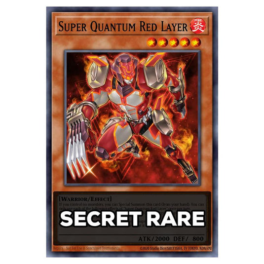 Super Quantum Red Layer RA05-EN008 card from the Yu-Gi-Oh! set Rarity Collection 5