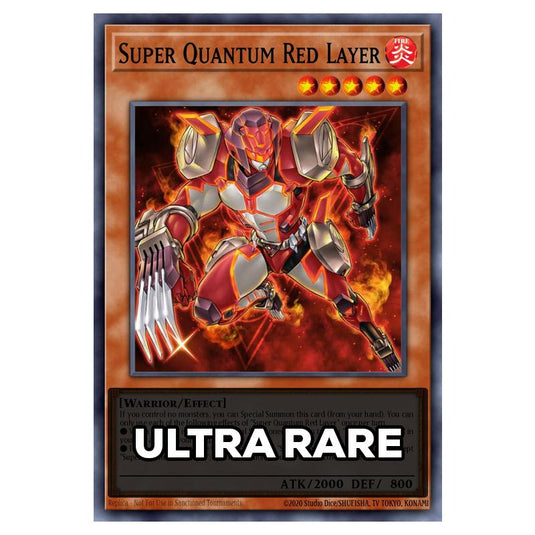 Super Quantum Red Layer RA05-EN008 card from the Yu-Gi-Oh! set Rarity Collection 5