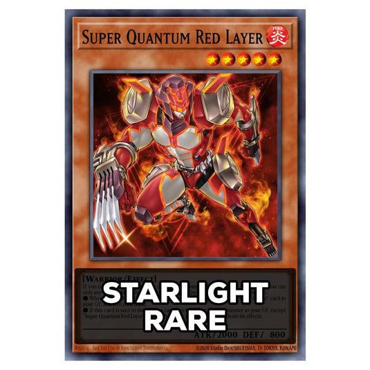 Super Quantum Red Layer RA05-EN008 card from the Yu-Gi-Oh! set Rarity Collection 5