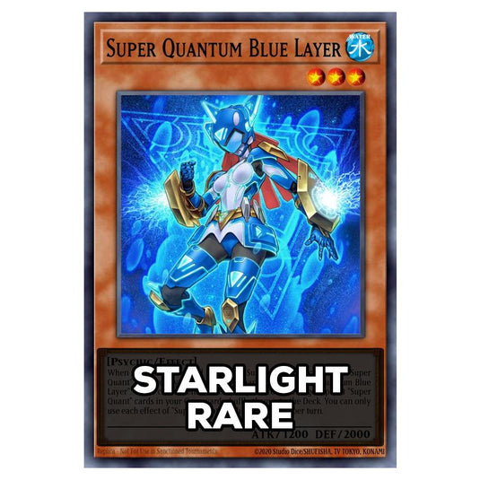 Super Quantum Blue Layer RA05-EN009 card from the Yu-Gi-Oh! set Rarity Collection 5