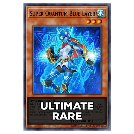 Super Quantum Blue Layer RA05-EN009 card from the Yu-Gi-Oh! set Rarity Collection 5