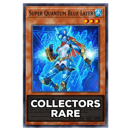 Super Quantum Blue Layer RA05-EN009 card from the Yu-Gi-Oh! set Rarity Collection 5