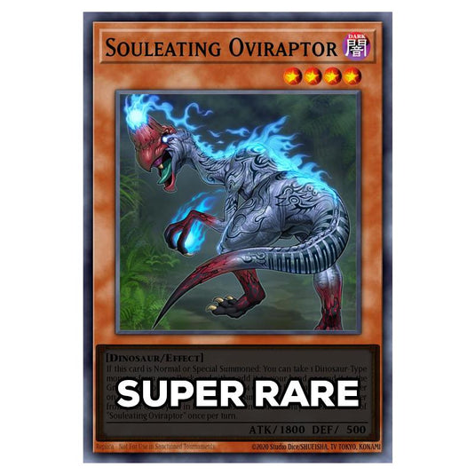 Souleating Oviraptor RA05-EN011 card from the Yu-Gi-Oh! set Rarity Collection 5