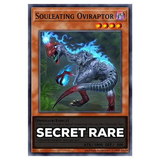 Souleating Oviraptor RA05-EN011 card from the Yu-Gi-Oh! set Rarity Collection 5