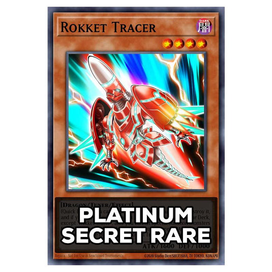 Rokket Tracer RA05-EN015 card from the Yu-Gi-Oh! set Rarity Collection 5