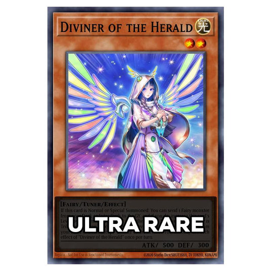 Diviner of the Herald RA05-EN017 card from the Yu-Gi-Oh! set Rarity Collection 5