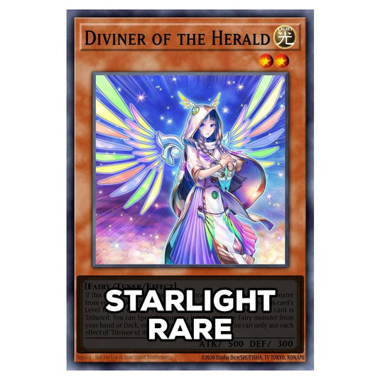 Diviner of the Herald RA05-EN017 card from the Yu-Gi-Oh! set Rarity Collection 5