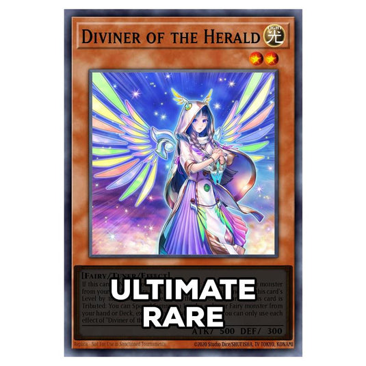 Diviner of the Herald RA05-EN017 card from the Yu-Gi-Oh! set Rarity Collection 5