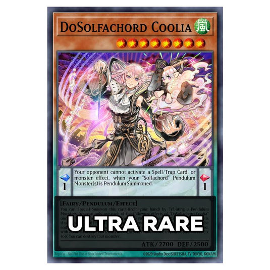 DoSolfachord Coolia RA05-EN018 card from the Yu-Gi-Oh! set Rarity Collection 5