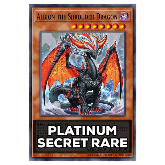 Albion the Shrouded Dragon RA05-EN019 card from the Yu-Gi-Oh! set Rarity Collection 5