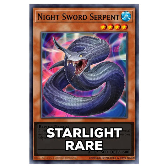 Night Sword Serpent RA05-EN020 card from the Yu-Gi-Oh! set Rarity Collection 5