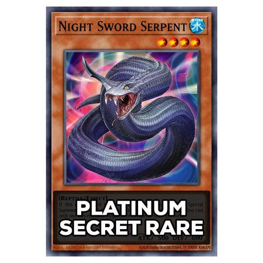 Night Sword Serpent RA05-EN020 card from the Yu-Gi-Oh! set Rarity Collection 5