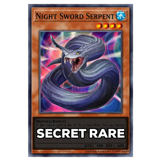 Night Sword Serpent RA05-EN020 card from the Yu-Gi-Oh! set Rarity Collection 5