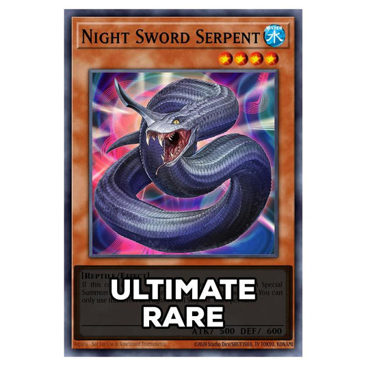 Night Sword Serpent RA05-EN020 card from the Yu-Gi-Oh! set Rarity Collection 5