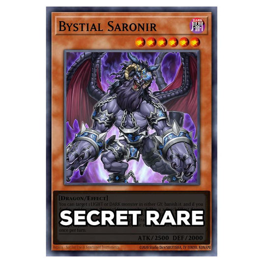 Bystial Saronir RA05-EN023 card from the Yu-Gi-Oh! set Rarity Collection 5