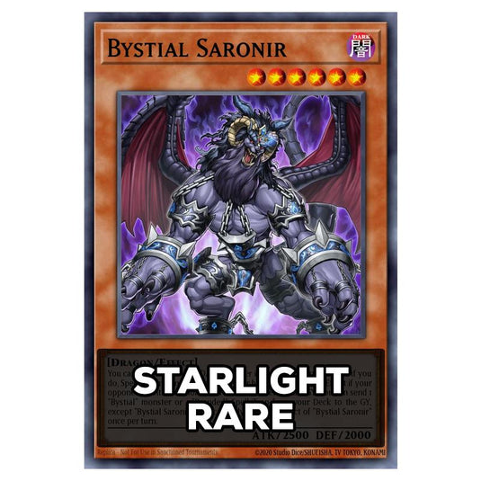 Bystial Saronir RA05-EN023 card from the Yu-Gi-Oh! set Rarity Collection 5