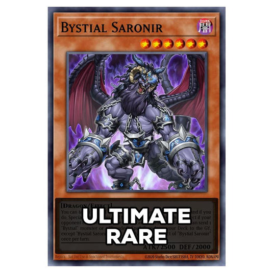 Bystial Saronir RA05-EN023 card from the Yu-Gi-Oh! set Rarity Collection 5