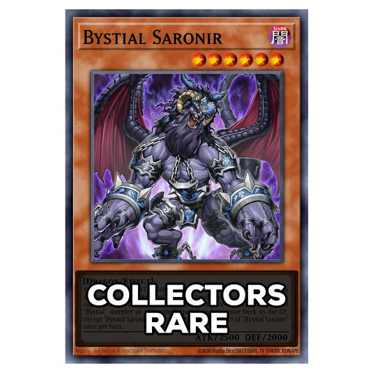 Bystial Saronir RA05-EN023 card from the Yu-Gi-Oh! set Rarity Collection 5