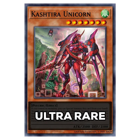 Kashtira Unicorn RA05-EN025 card from the Yu-Gi-Oh! set Rarity Collection 5