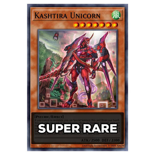 Kashtira Unicorn RA05-EN025 card from the Yu-Gi-Oh! set Rarity Collection 5