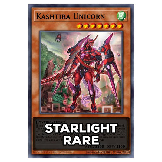 Kashtira Unicorn RA05-EN025 card from the Yu-Gi-Oh! set Rarity Collection 5