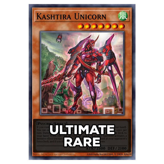 Kashtira Unicorn RA05-EN025 card from the Yu-Gi-Oh! set Rarity Collection 5