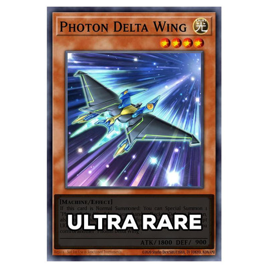 Photon Delta Wing RA05-EN026 card from the Yu-Gi-Oh! set Rarity Collection 5