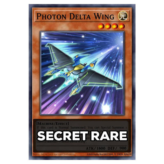 Photon Delta Wing RA05-EN026 card from the Yu-Gi-Oh! set Rarity Collection 5