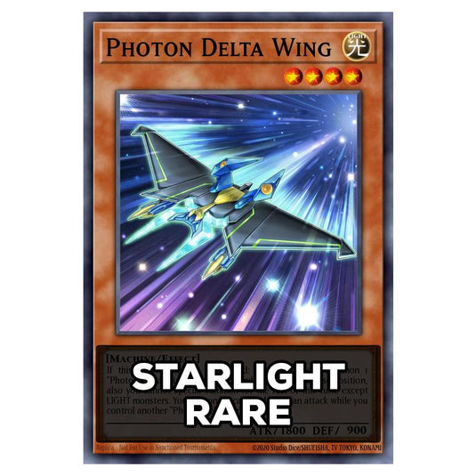 Photon Delta Wing RA05-EN026 card from the Yu-Gi-Oh! set Rarity Collection 5