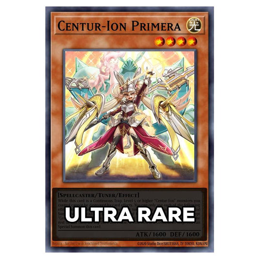 Centur-Ion Primera RA05-EN030 card from the Yu-Gi-Oh! set Rarity Collection 5