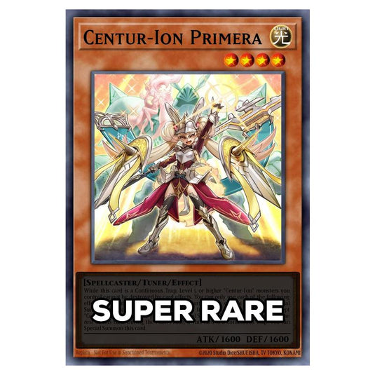 Centur-Ion Primera RA05-EN030 card from the Yu-Gi-Oh! set Rarity Collection 5