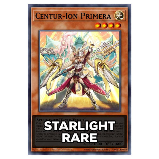 Centur-Ion Primera RA05-EN030 card from the Yu-Gi-Oh! set Rarity Collection 5