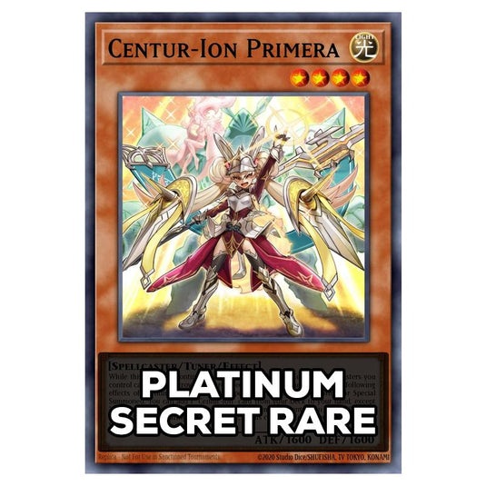 Centur-Ion Primera RA05-EN030 card from the Yu-Gi-Oh! set Rarity Collection 5