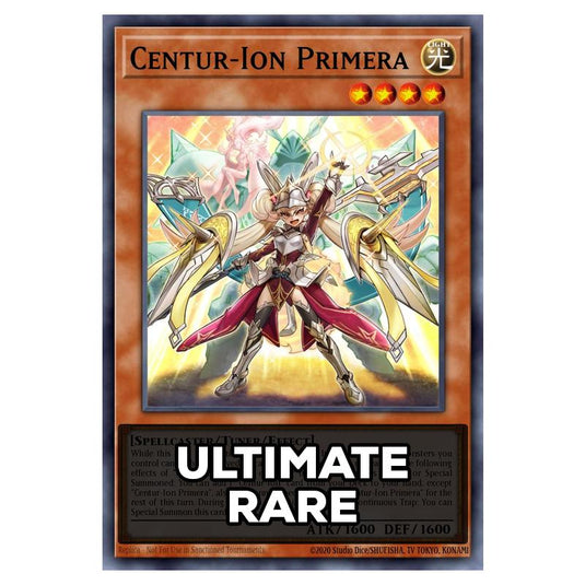 Centur-Ion Primera RA05-EN030 card from the Yu-Gi-Oh! set Rarity Collection 5