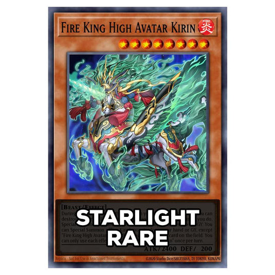 Fire King High Avatar Kirin RA05-EN032 card from the Yu-Gi-Oh! set Rarity Collection 5