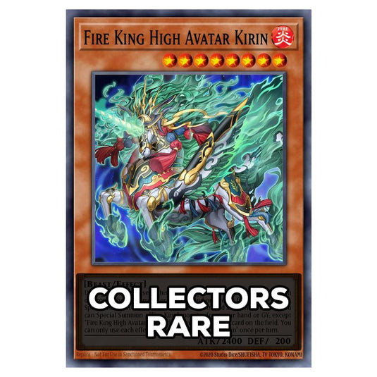Fire King High Avatar Kirin RA05-EN032 card from the Yu-Gi-Oh! set Rarity Collection 5