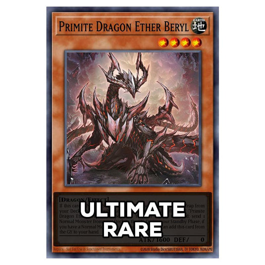 Primite Dragon Ether Beryl RA05-EN033 card from the Yu-Gi-Oh! set Rarity Collection 5
