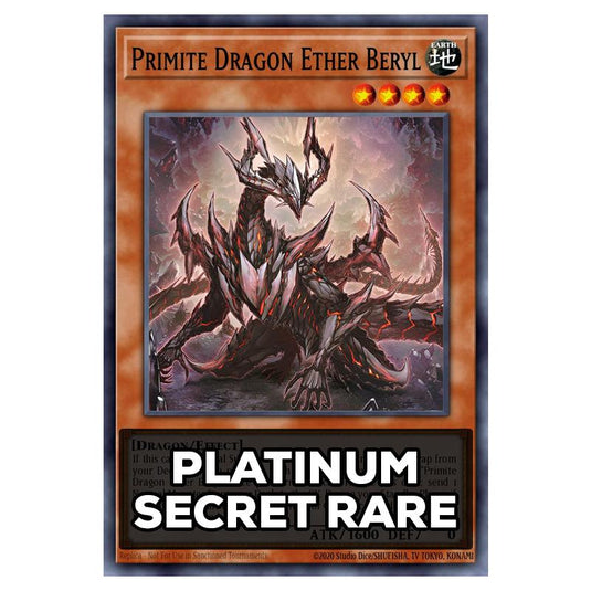 Primite Dragon Ether Beryl RA05-EN033 card from the Yu-Gi-Oh! set Rarity Collection 5