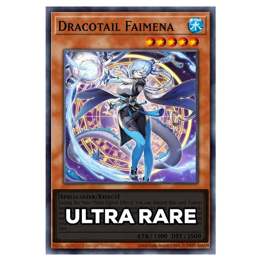 Dracotail Faimena RA05-EN035 card from the Yu-Gi-Oh! set Rarity Collection 5