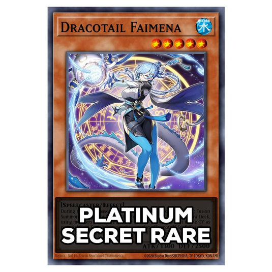 Dracotail Faimena RA05-EN035 card from the Yu-Gi-Oh! set Rarity Collection 5